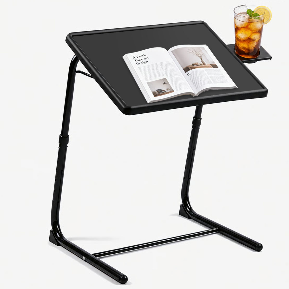 Tablet Lap Desk - Verstellbarer Laptop-Betttisch mit 6 Höhenstufen und