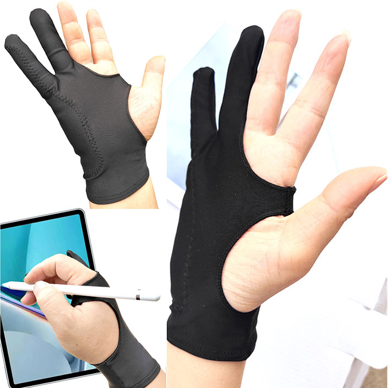 Drawing Glove Artist - Zeichenhandschuh, Anti-Touch-Zwei-Finger-Handschuhe für iPad, Grafik, Zeichnen,