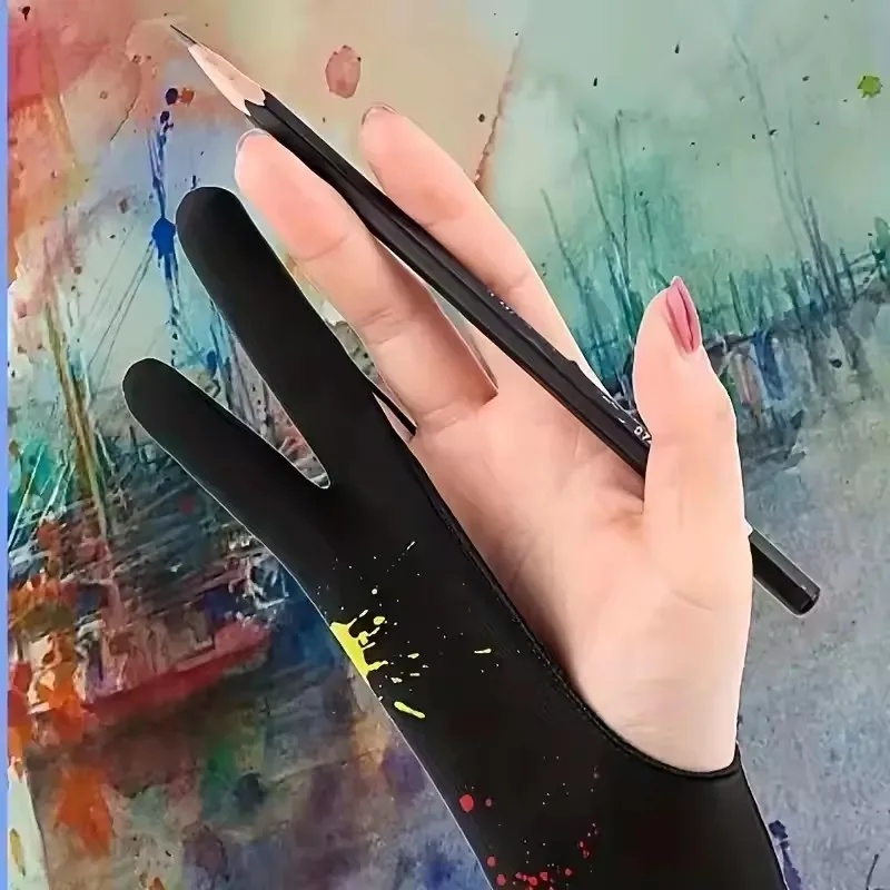 1/4 Stück Anti-Fouling-Zwei-Fi – Drawing Glove Artist Bewertung und Preis